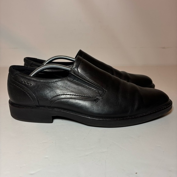 ECCO METROPOLE LONDON PENNY LOAFERS BLACK LEATHER SIZE 45 Men’s Size 11 11.5 - Picture 1 of 10